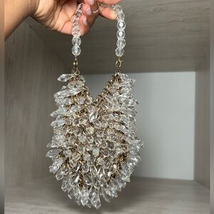 Small crystal bag (can fit your id and credit card)